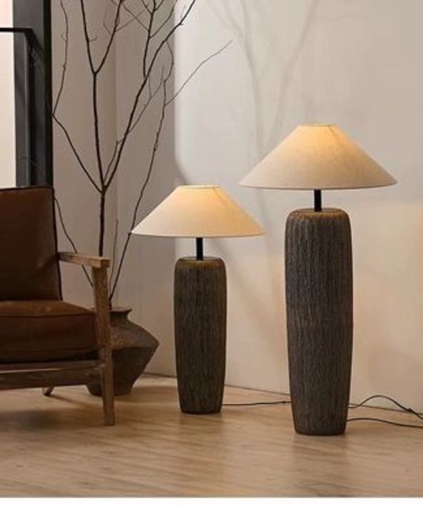 도자기 무드등 조명 소형 카페 취침등 엔틱 스위치 침실 03 베이지 지름 40 높이 48cm 버튼 스위치 국내 평면 플러그 - 상세 이미지 5
