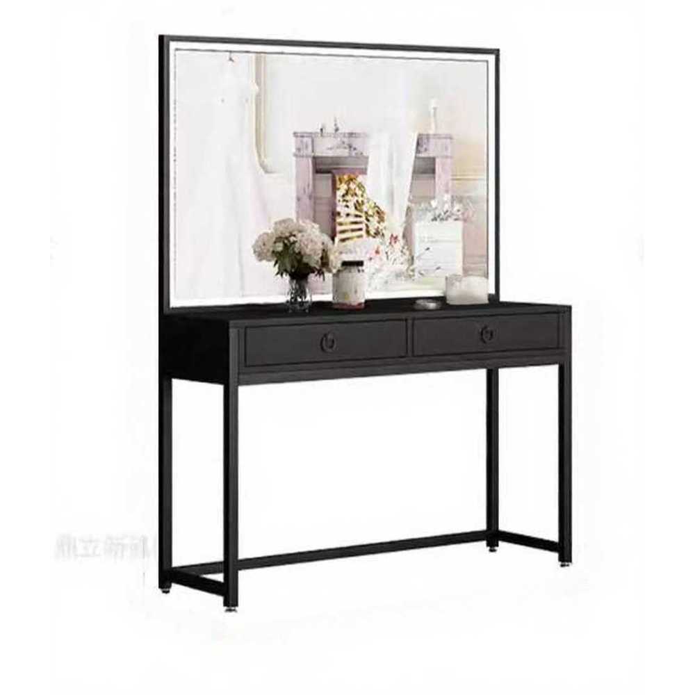 업소용 화장대 메이크업 미용실 스튜디오 뷰티샵 골드 80cm - 상품 이미지