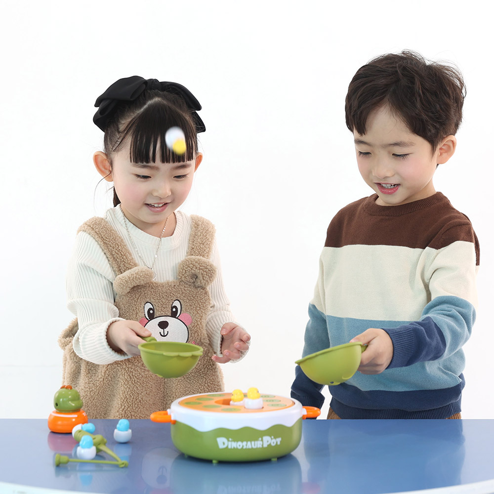 [캐스비] 공룡 알잡기 게임 낚시 소근육 실버 손운동도구 손근육 분류놀이 잡기놀이 - 상세 이미지 4