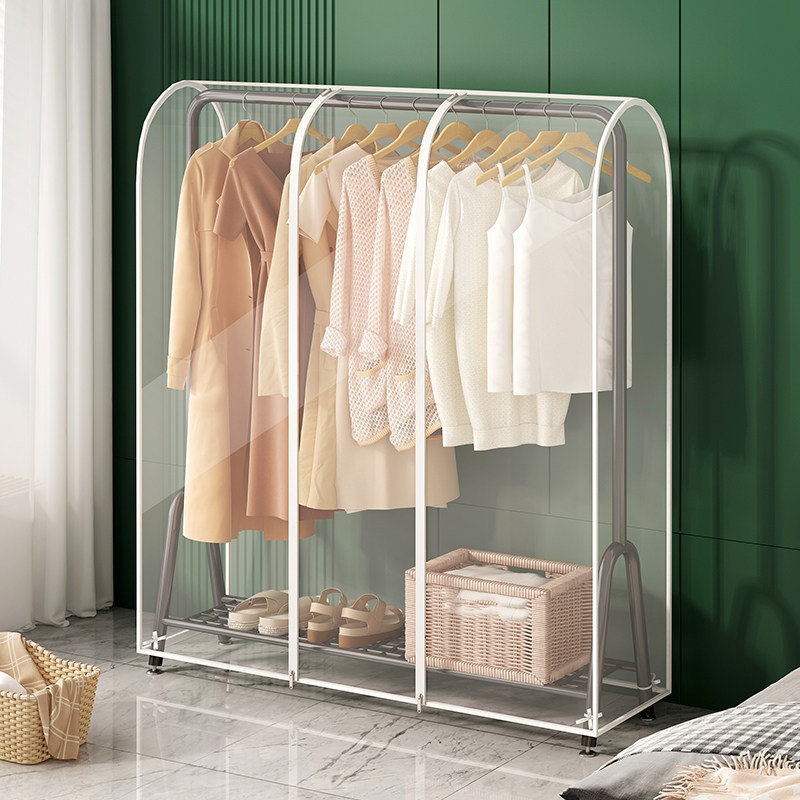 옷커버 옷보관 가림막 코트 옷 패딩 세탁소 가리개 옷장 행거커버 60cmx50cmx150cm 투명 - 상품 이미지