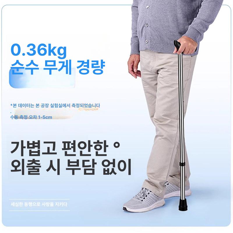 보행 보조기 보조기구 할머니 유모차 노인 보행기 어르신 스테인리스스틸 높이 조절 가능 - 상세 이미지 3