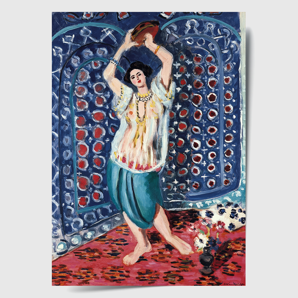 앙리마티스 인테리어 그림 액자 포스터 명화 Odalisque with Tambourine - 상세 이미지 2