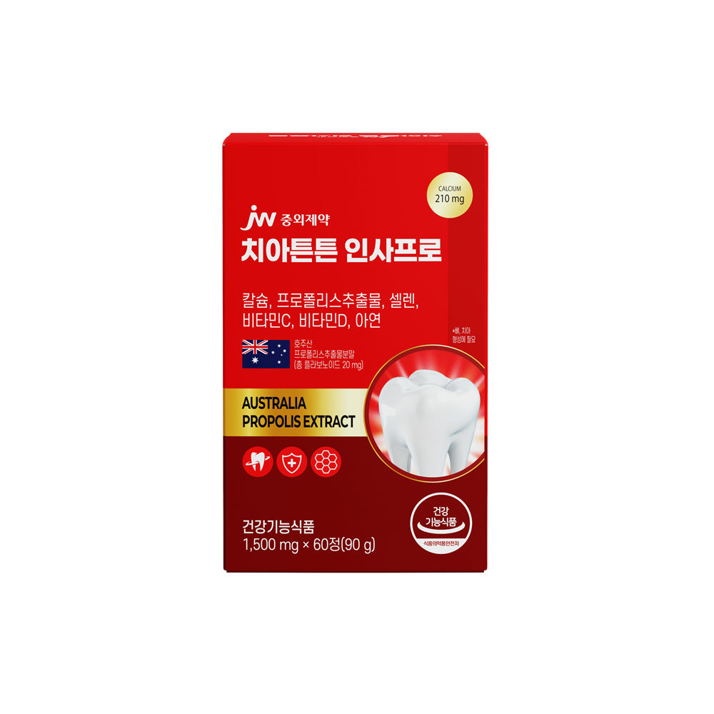 [6개월] JW중외제약 치아튼튼 인사프로 1500mg 60정, 3개 - 상세 이미지 5