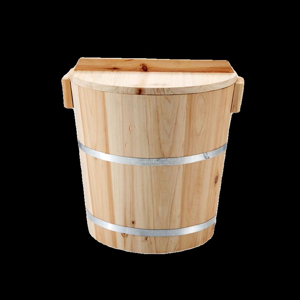 편백나무 히노끼탕 반신욕 90x60x65cm가로 폭 A. 21CM는 1.5마리약 34명를 찌를 수 있습니다. 가정용 찜천과 밥숟가락이 함께 제공됩니다., A. 뚜껑 포함 - 상세 이미지 5