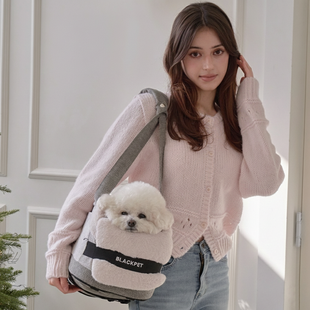 워머 강아지 외출가방 숄더백 반려견 이동가방 겸 콘솔 카시트 - 상품 이미지