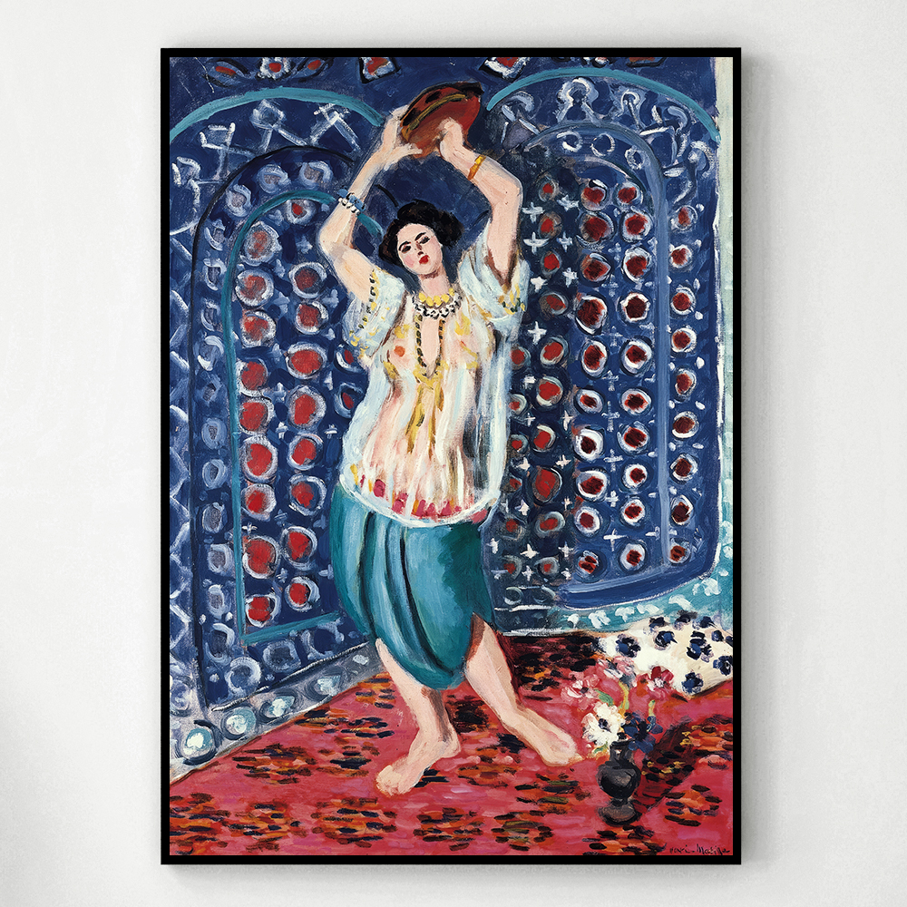 앙리마티스 인테리어 그림 액자 포스터 명화 Odalisque with Tambourine - 상세 이미지 3
