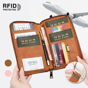 rfid 차단 지갑 여권 케이스 안티스키밍 가족 여행용 지폐지갑 솔직 후기 | 실사용자 리뷰 분석 - 상품 이미지 1