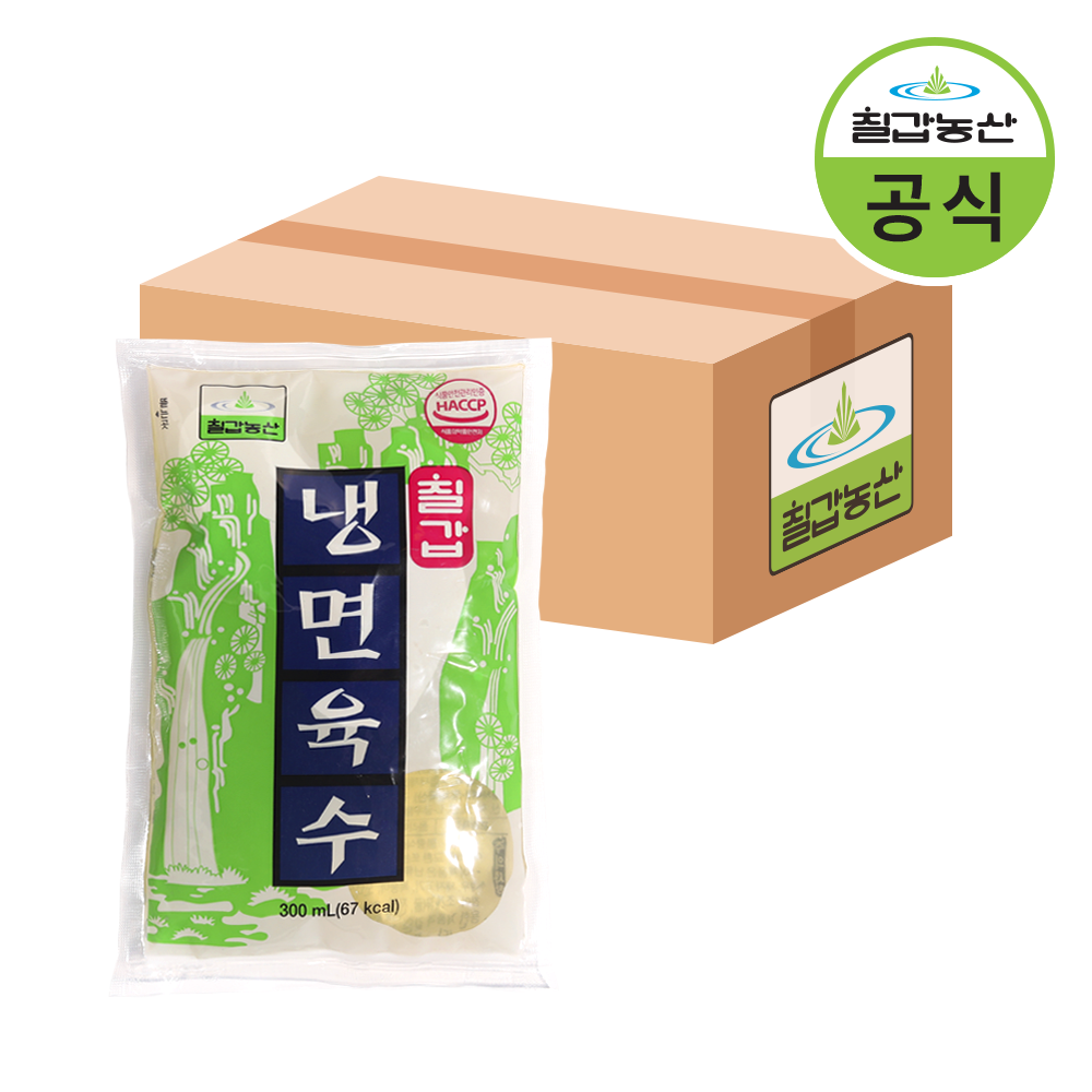 네이버 칠갑농산 칠갑농산 냉면육수 300ml 1박스 30개입