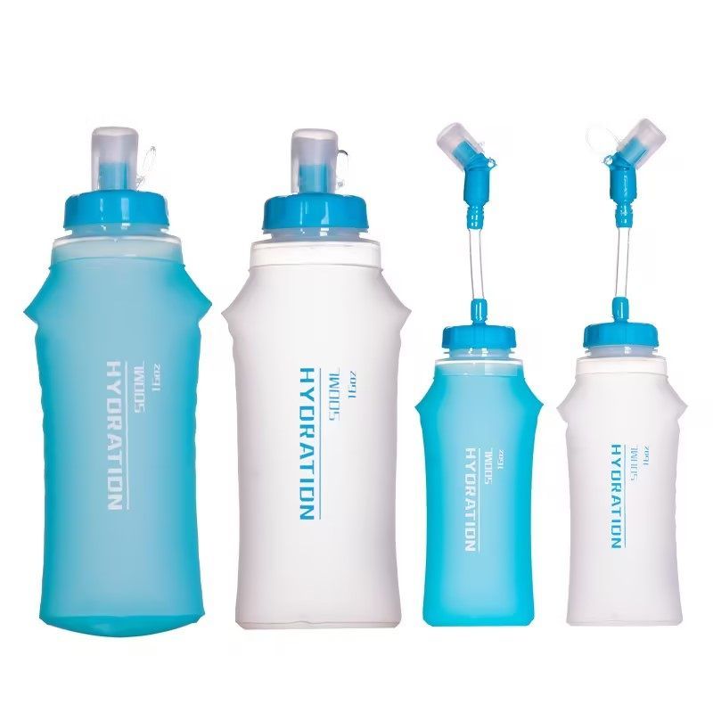 텀블러 긴 아이스하키 빨대 물병 물통 스포츠 운동 블루 300ml - 상세 이미지 5