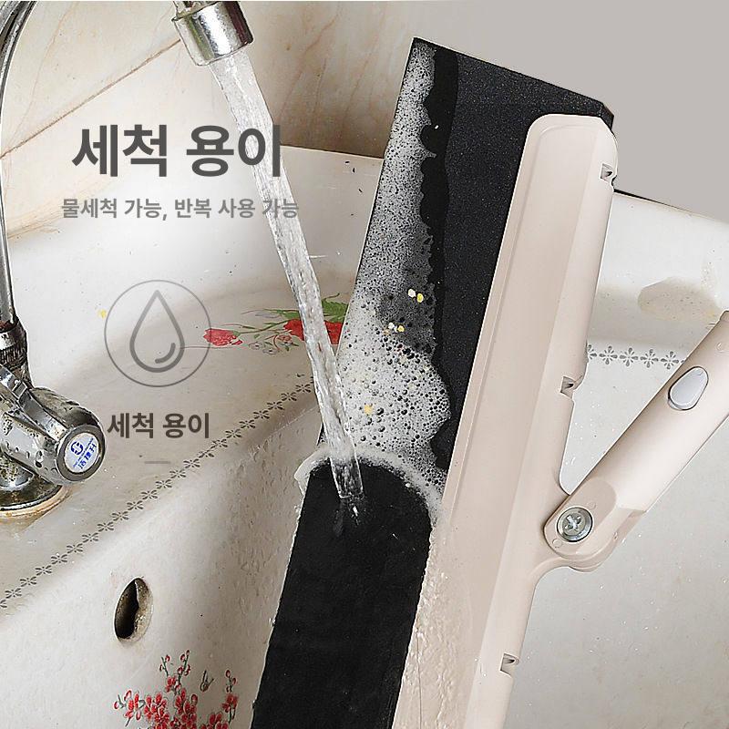 욕실 스퀴지 고무 가정용 머리카락 제거 고양이털 물기 브라운 단품 - 상세 이미지 3