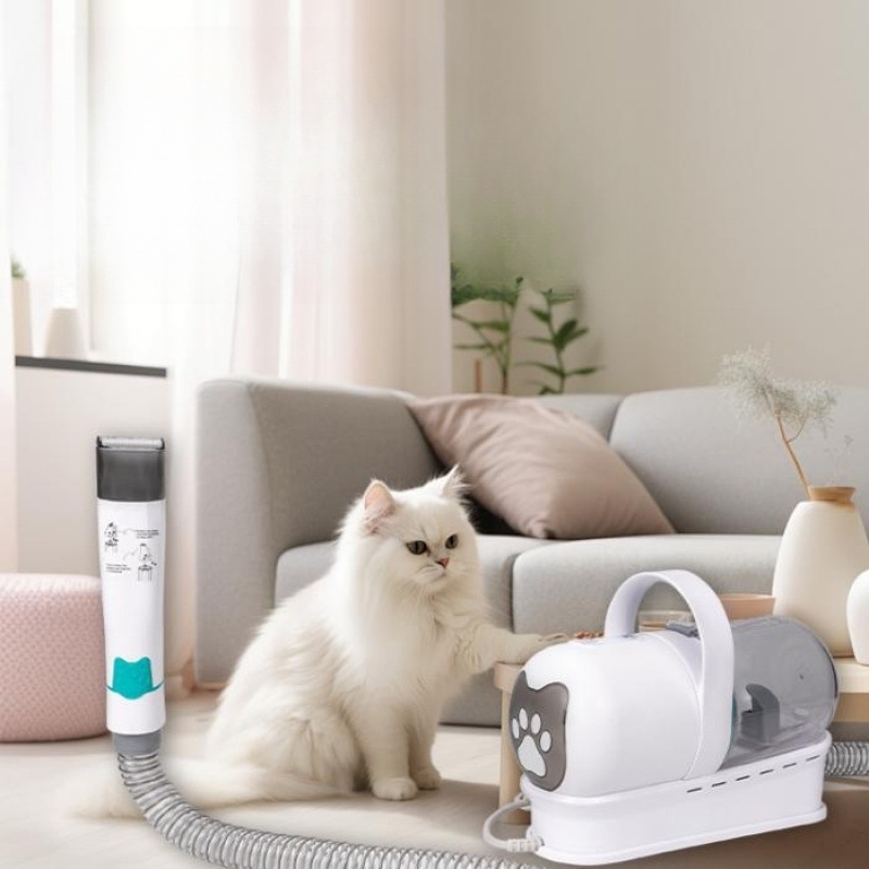 반려동물 그루밍세트 강아지 고양이 털빠짐 진공 흡입 미용 바리깡 브러쉬 저소음 - 상품 이미지