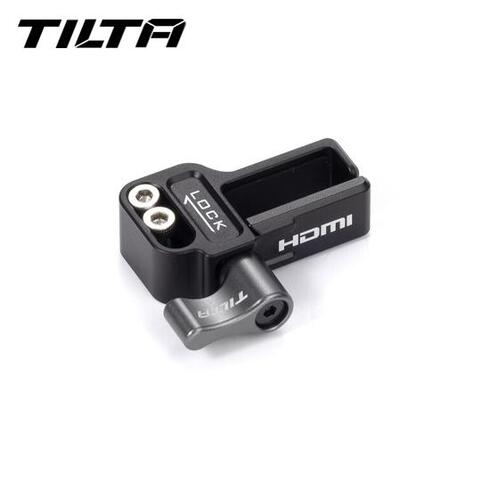 TILTA HDMI Cable Clamp Attachment For Panasonic GH6-Black_TA-T15-CC1-B