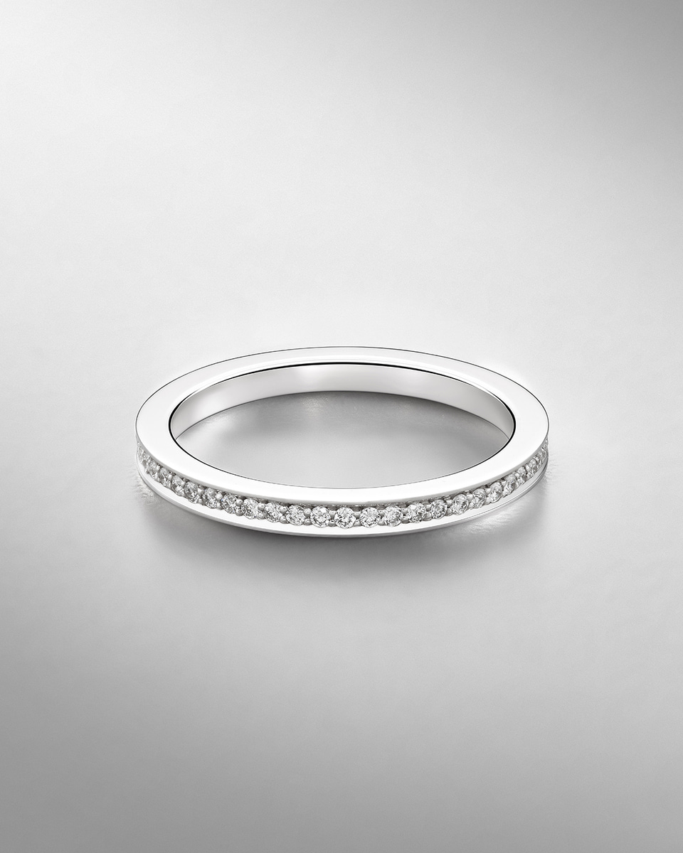 [파플] 1.0mm 브라이트컷 랩다이아몬드 이터니티 반지 14K 18K - 상세 이미지 4