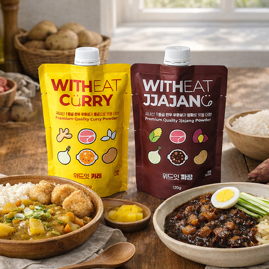 위드잇 아이 한우 카레 or 짜장 120g(2팩) 아기 유아식 이유식 재료 무첨가 무방부제