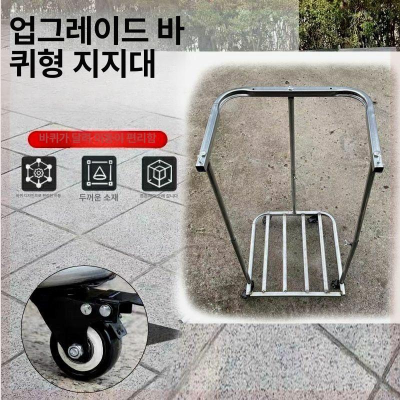 분리수거대 스탠드 마대 걸이 거치대 이동식 수거대 포대 바퀴 포함 - 상세 이미지 3