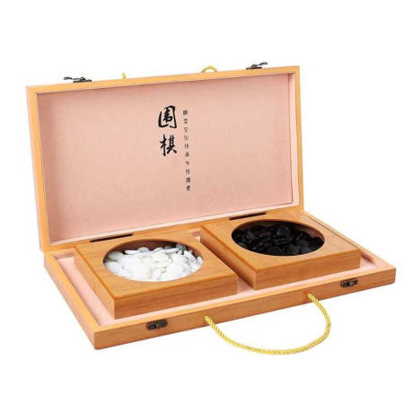 상세설명참조 [해외]접이식 바둑판 휴대용 게임 알까기 오목 공원 접이식 19로 바둑 세트