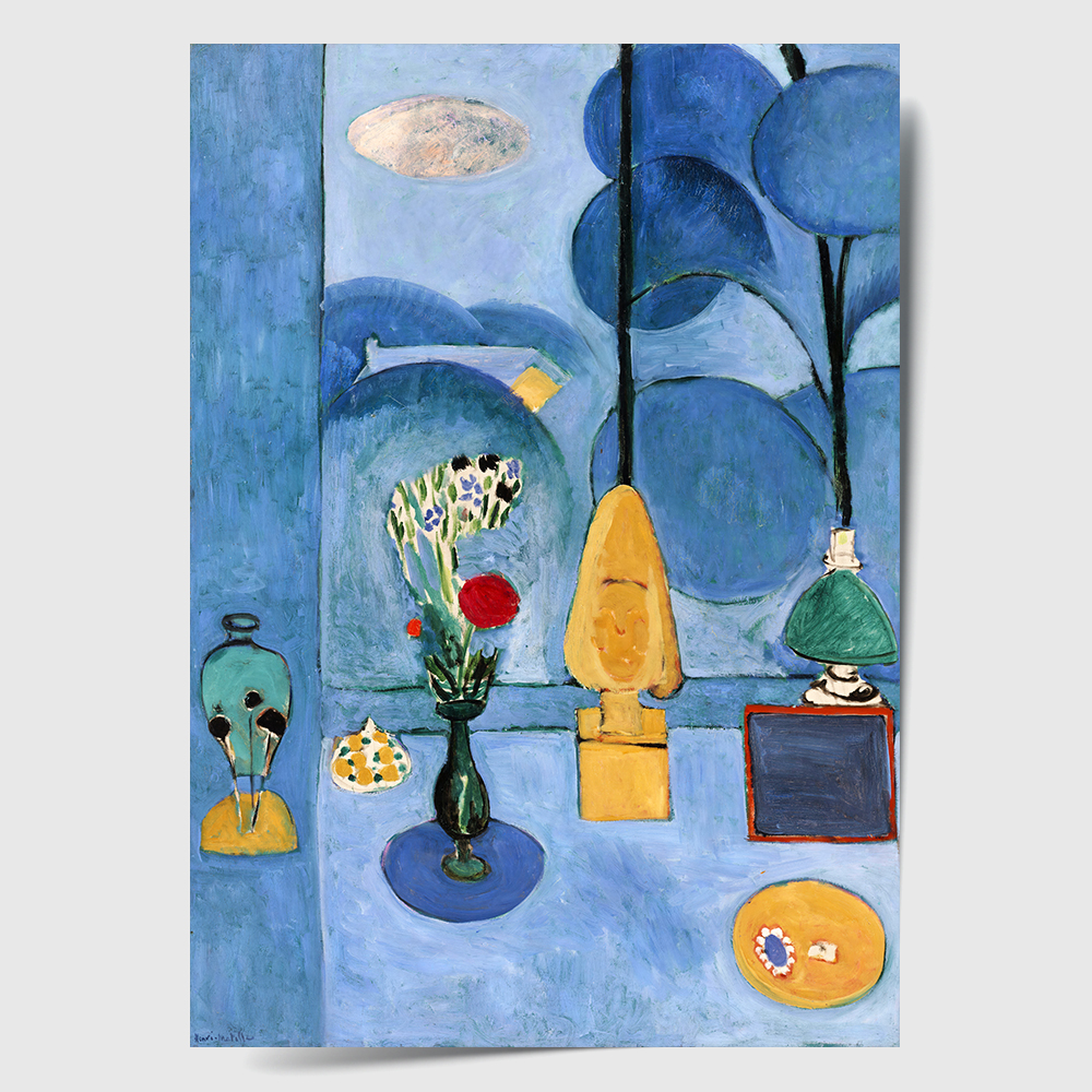 앙리마티스 인테리어 그림 액자 포스터 명화 The Blue Window 1913 - 상세 이미지 2