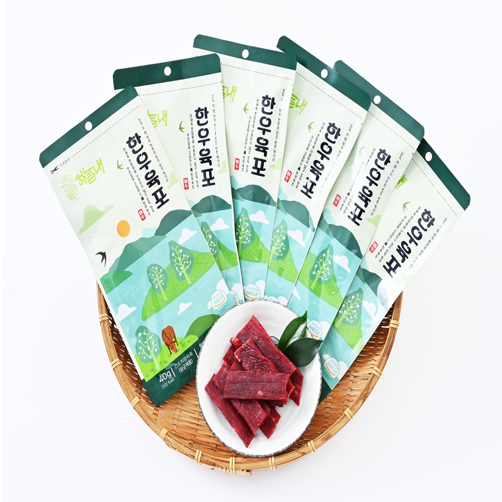 40g 6개입 [하늘내] 부드러운 한우육포 240g, 1개 - 상세 이미지 5