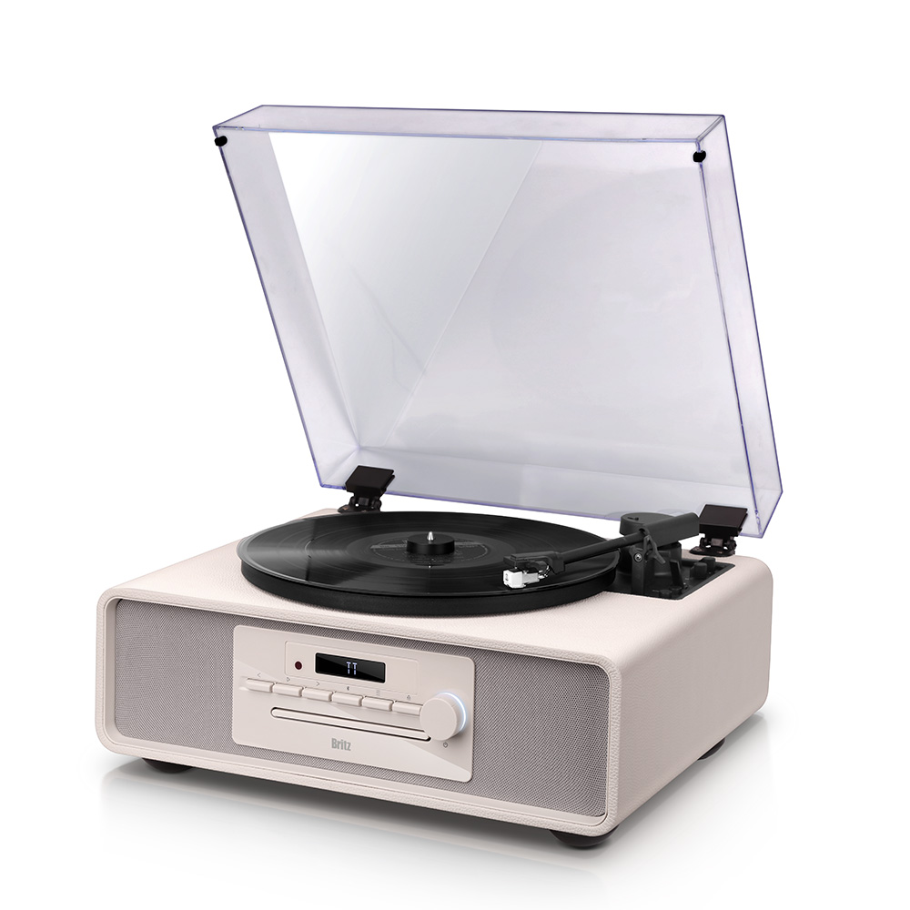 브리츠 BZ-TP9000 턴테이블 오디오 30W 블루투스 인테리어 라디오 CD AUX - 상품 이미지