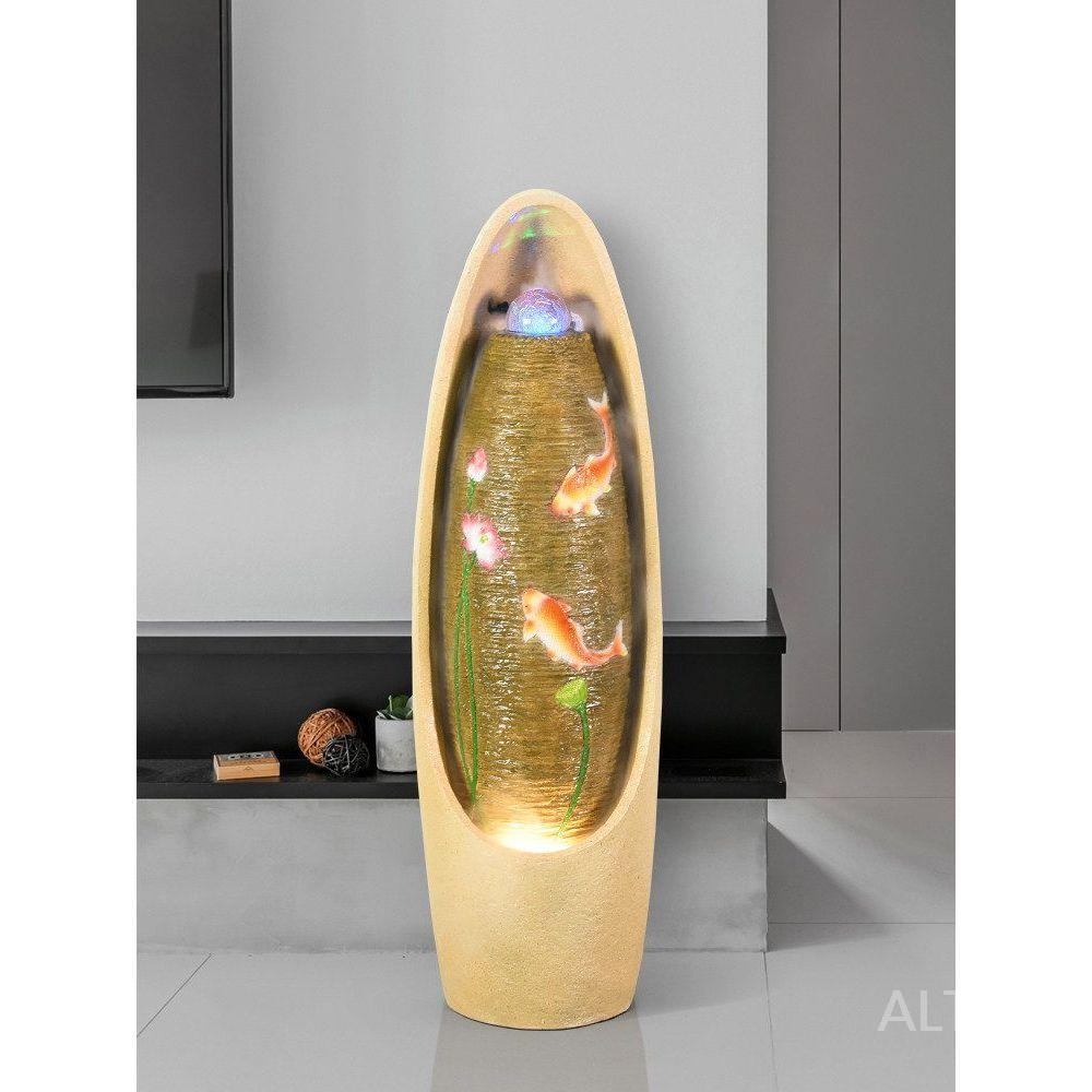 풍수 공기순환 분수 장식품 거실 실내 조경 흐르는 물 8015형 32x32x106CM+분무기 - 상세 이미지 4