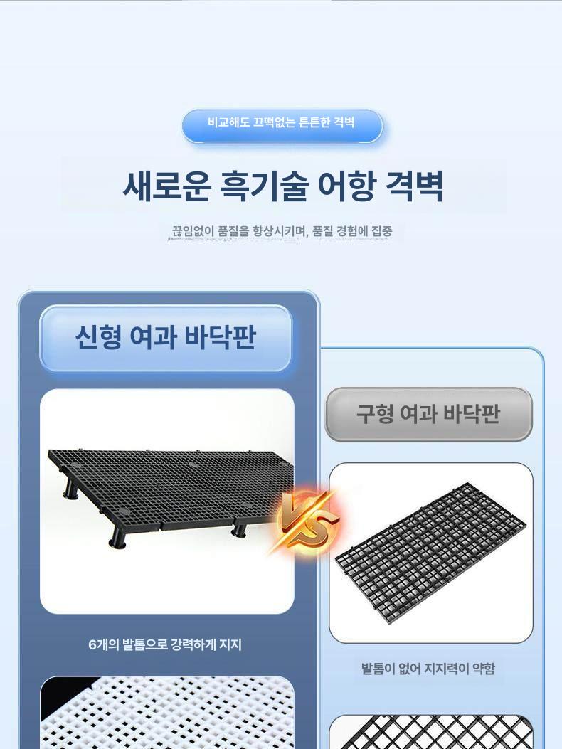 어항 격리판 투명 칸막이 DIY 분리판 조립식 파티션 4.2mm 정사각 화이트 메쉬 1장 - 상세 이미지 3