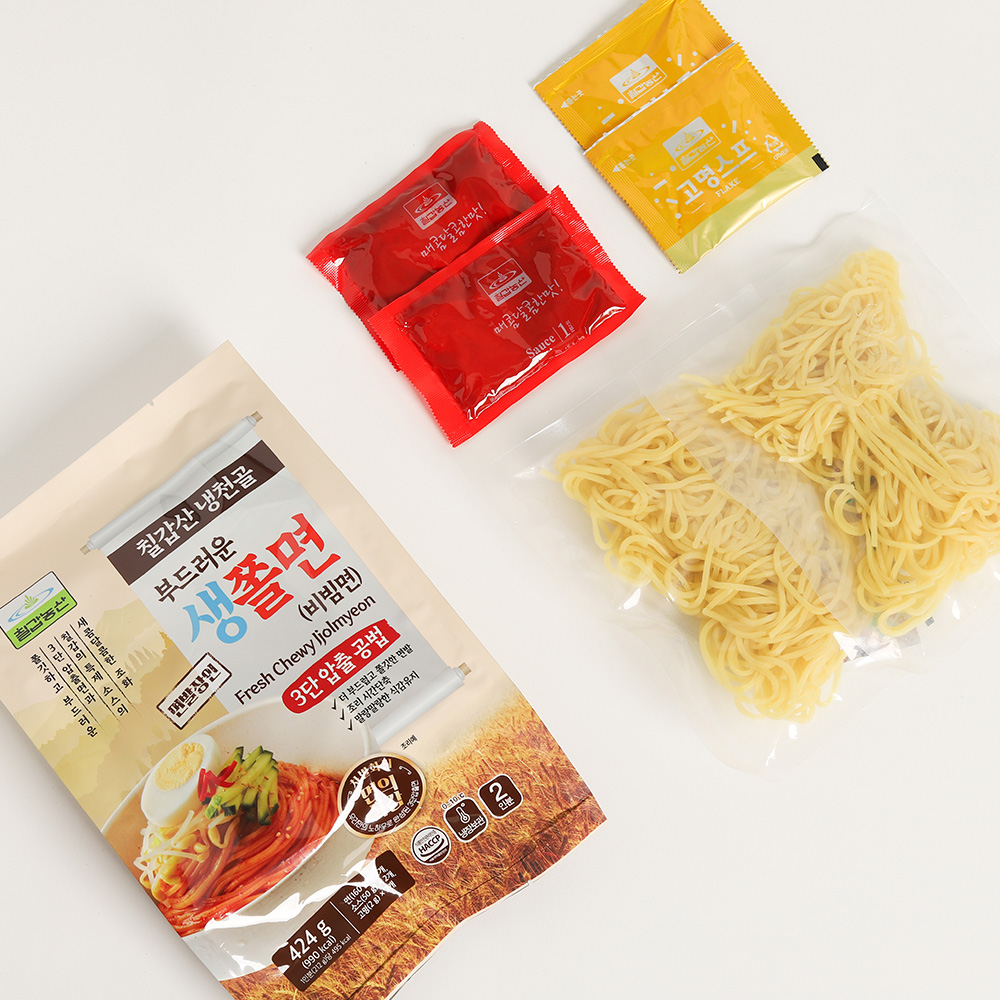 칠갑농산 신메뉴 냉천골 부드러운 생쫄면 424g 2인분 - 상세 이미지 3