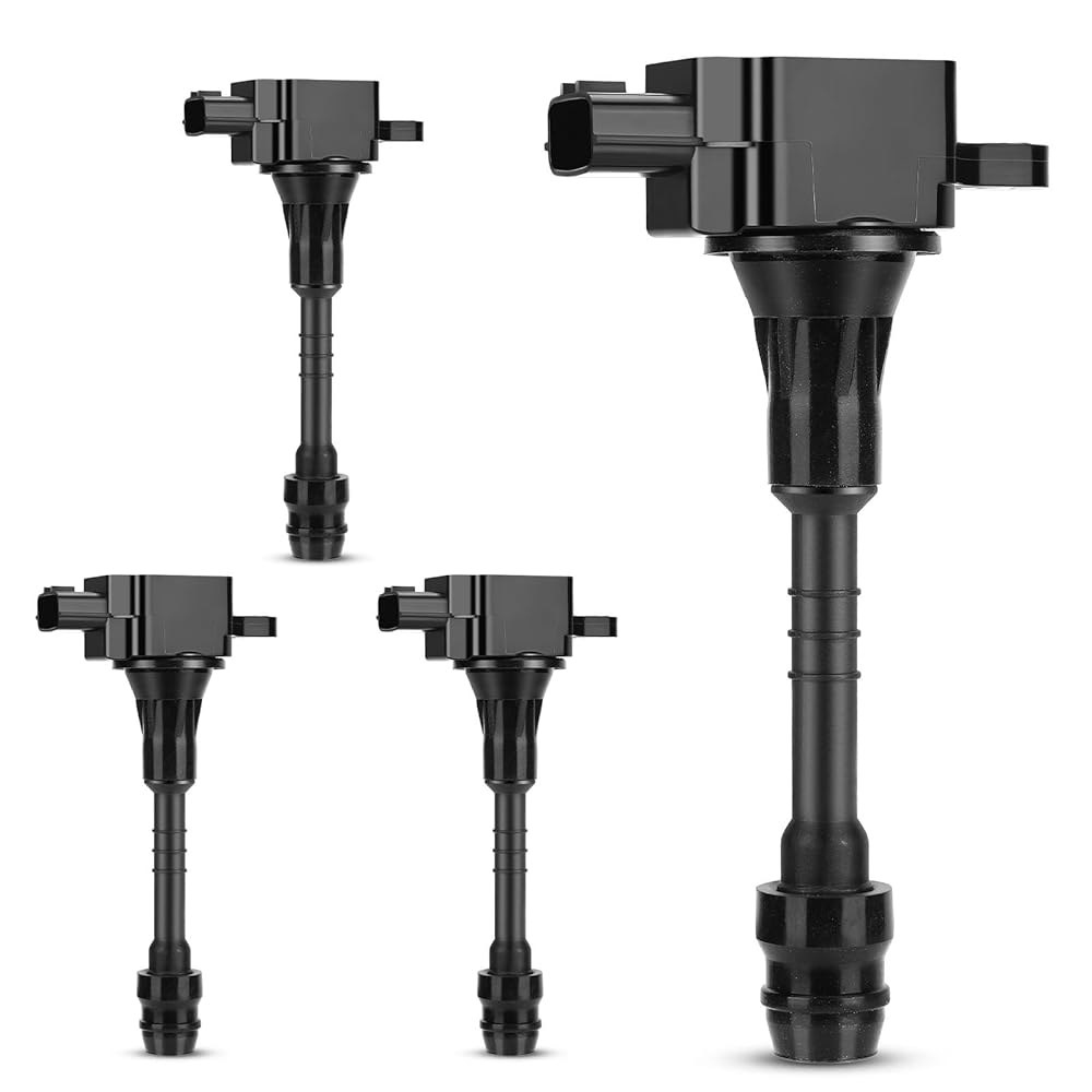 UF351 점화 코일 팩 2001-2005 닛산 알메라, 2002-2006 센트라 1.8L L4 교체 번호 22448-6N015 22448-6N011 C1397 5C1394 (4개 - 상품 이미지