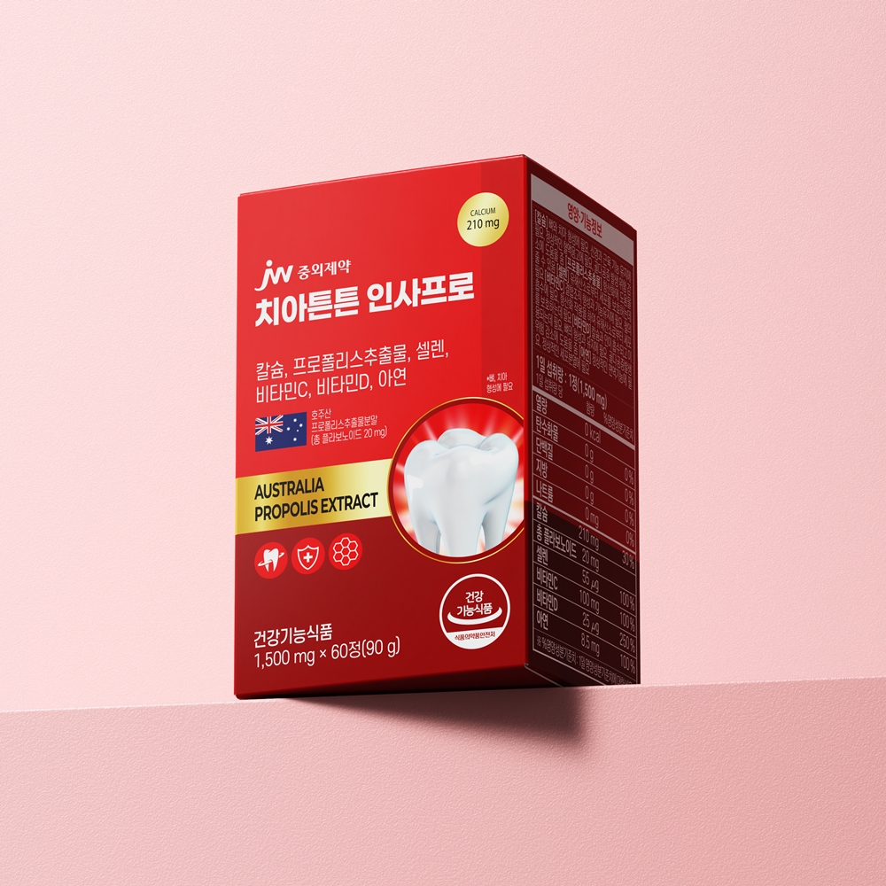 [6개월] JW중외제약 치아튼튼 인사프로 1500mg 60정, 3개 - 상세 이미지 2