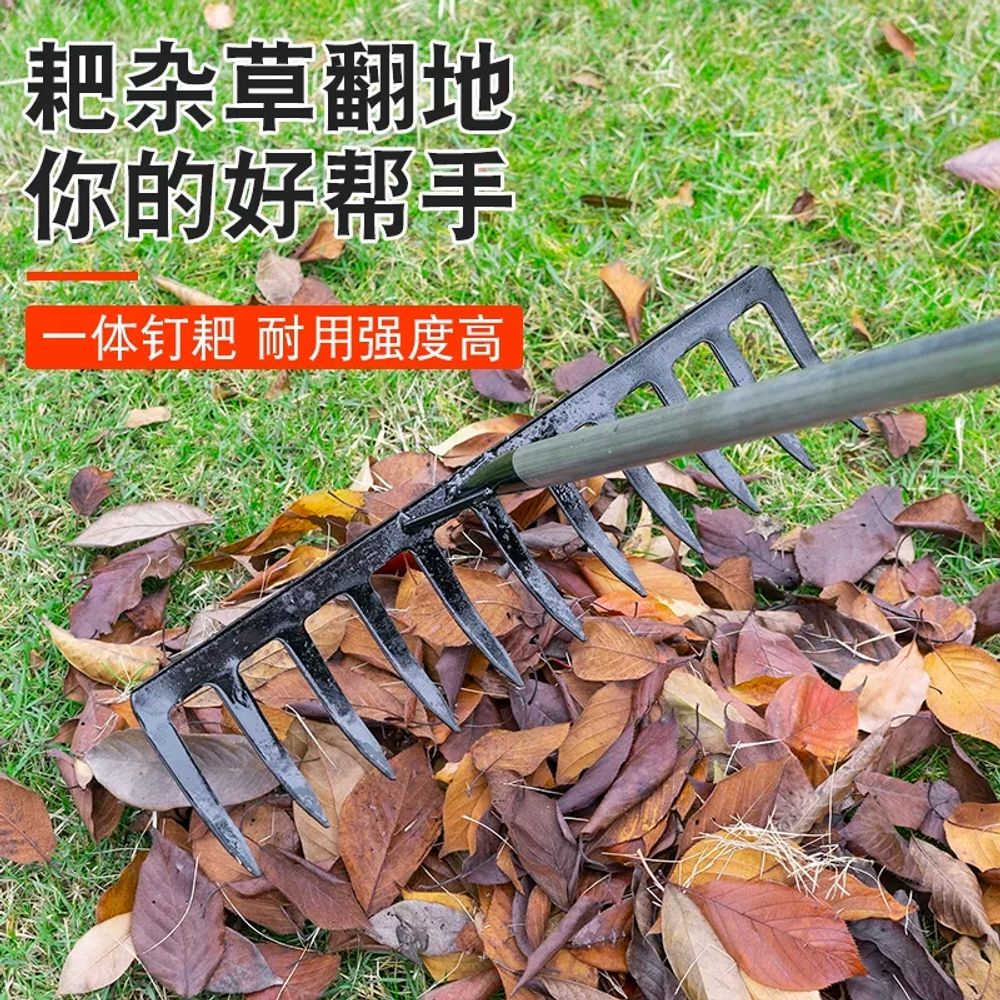 깔꾸리 까꾸리 쇠갈퀴 낙엽 곡괭이 갈퀴 청소 농기구 쇠스랑 - 상세 이미지 2