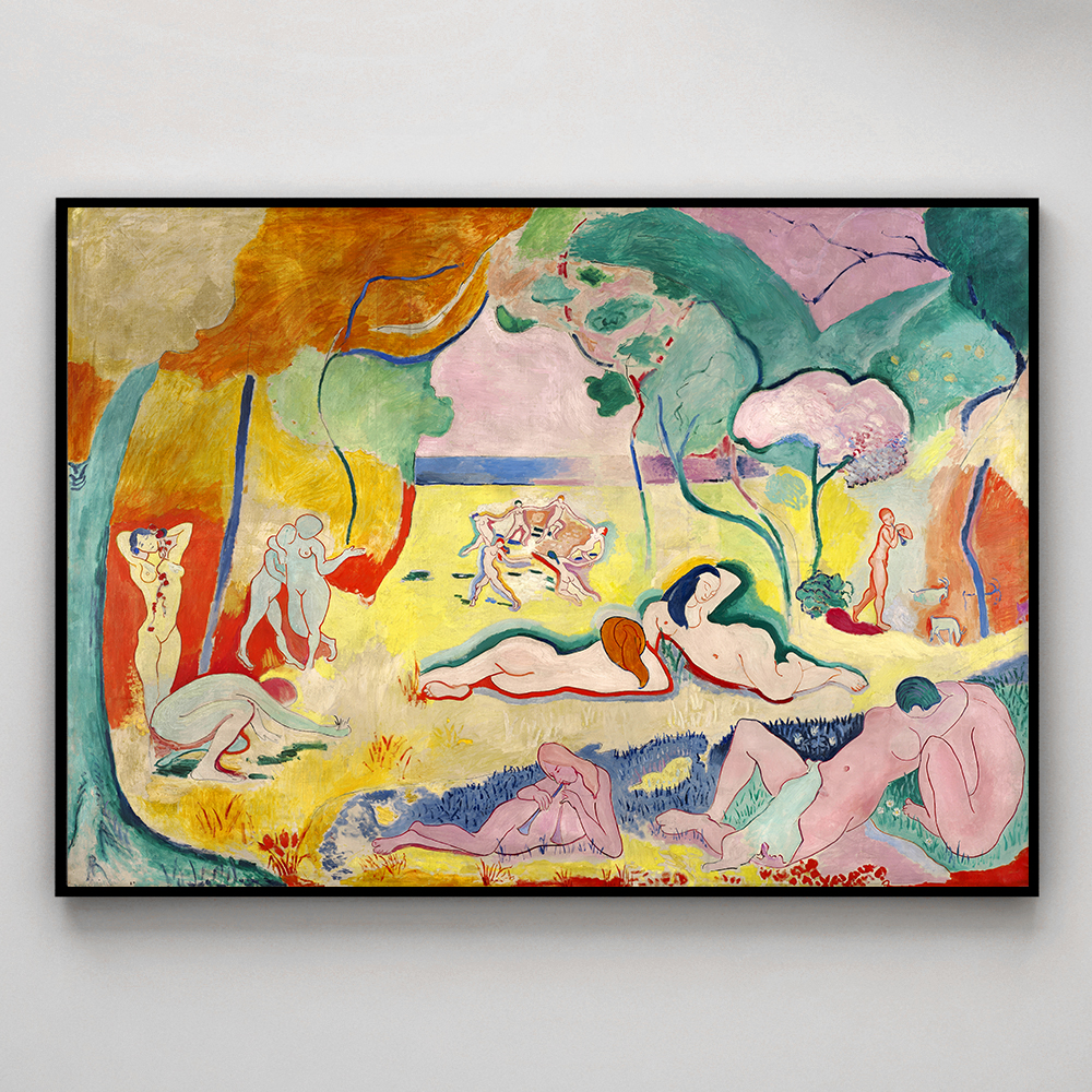 앙리마티스 인테리어 그림 액자 포스터 명화 Le bonheur de vivre 1906 - 상세 이미지 3