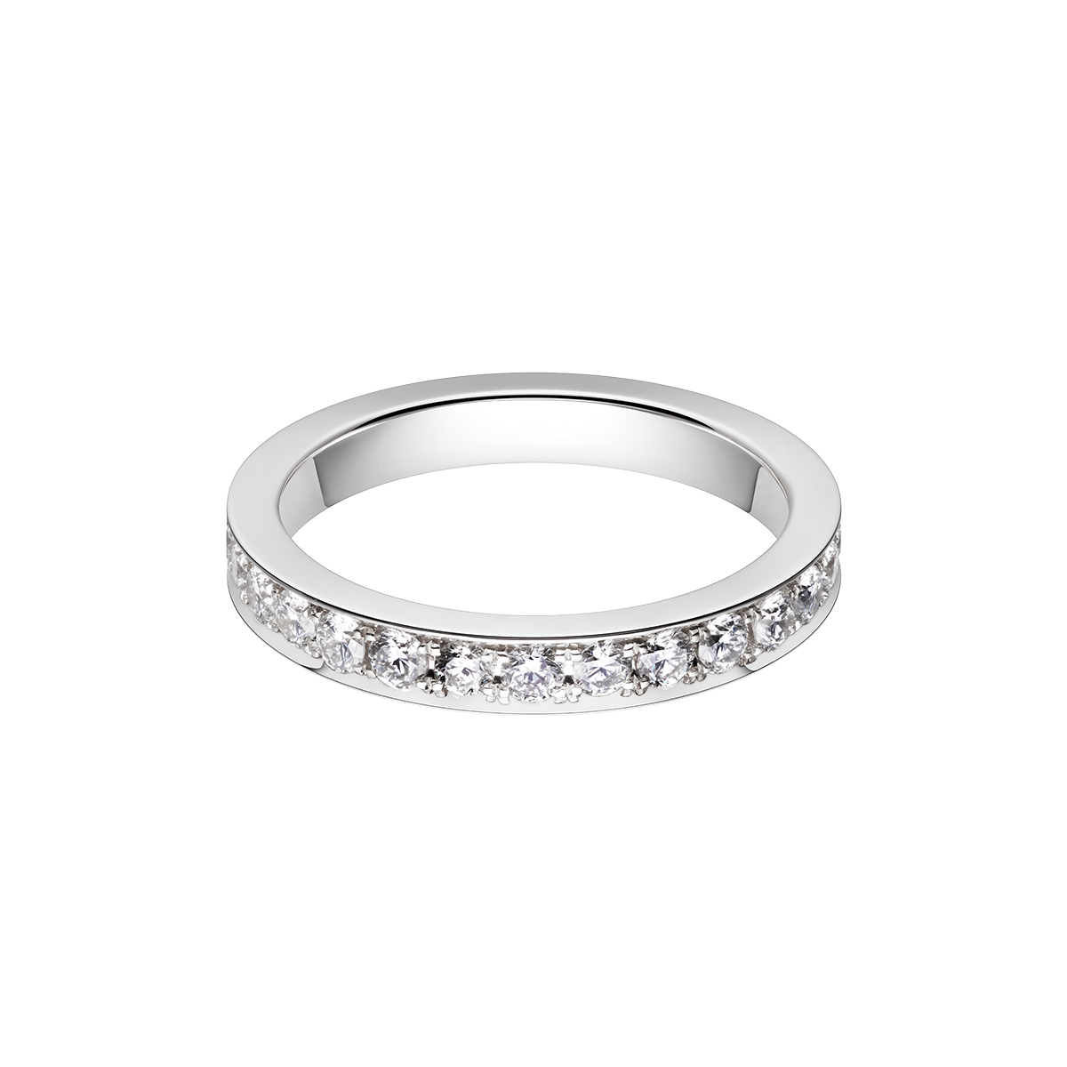 [파플] 2.0mm 브라이트컷 랩다이아몬드 이터니티 반지 14K 18K - 상품 이미지