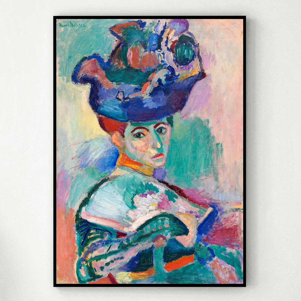 앙리마티스 인테리어 그림 액자 포스터 명화 Woman with a Hat 1905 - 상세 이미지 3