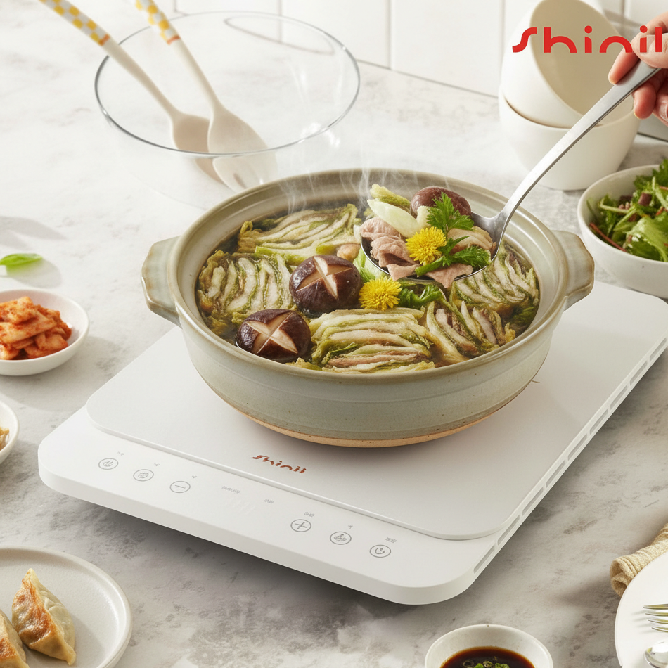 신일 1구 슬림 인덕션 전기 레인지 가정용 업소용 휴대용 탕비실 미니 캠핑