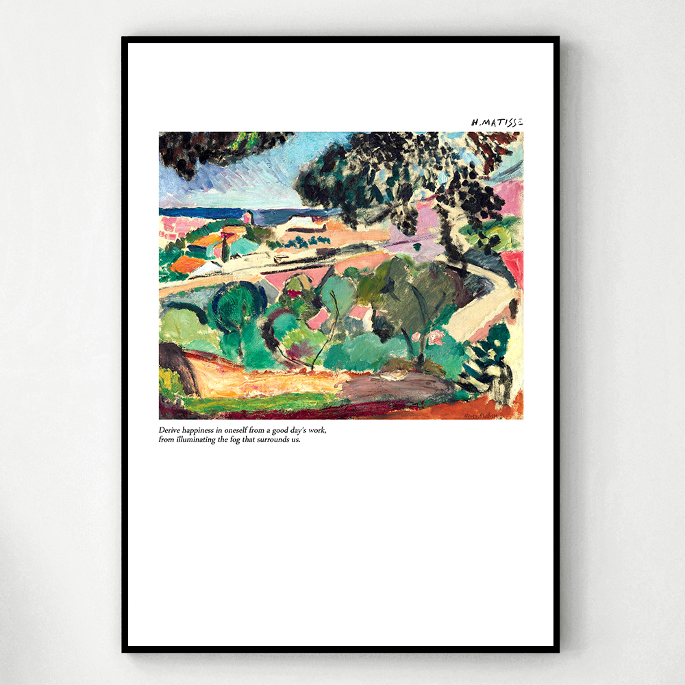 앙리마티스 인테리어 그림 액자 포스터 명화 Paysage de Collioure 1947 - 상세 이미지 3
