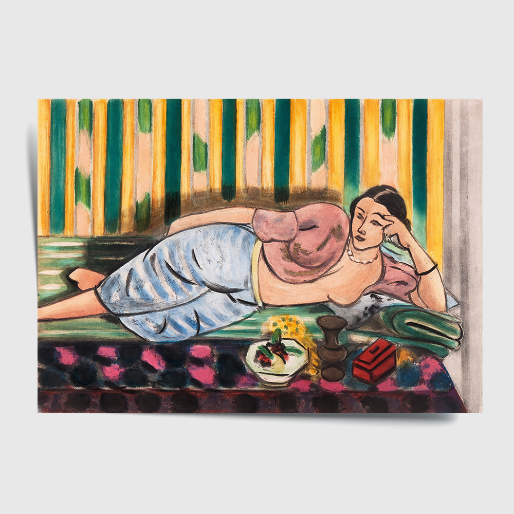 앙리마티스 인테리어 그림 액자 포스터 명화 Odalisque au coffret rouge - 상세 이미지 2