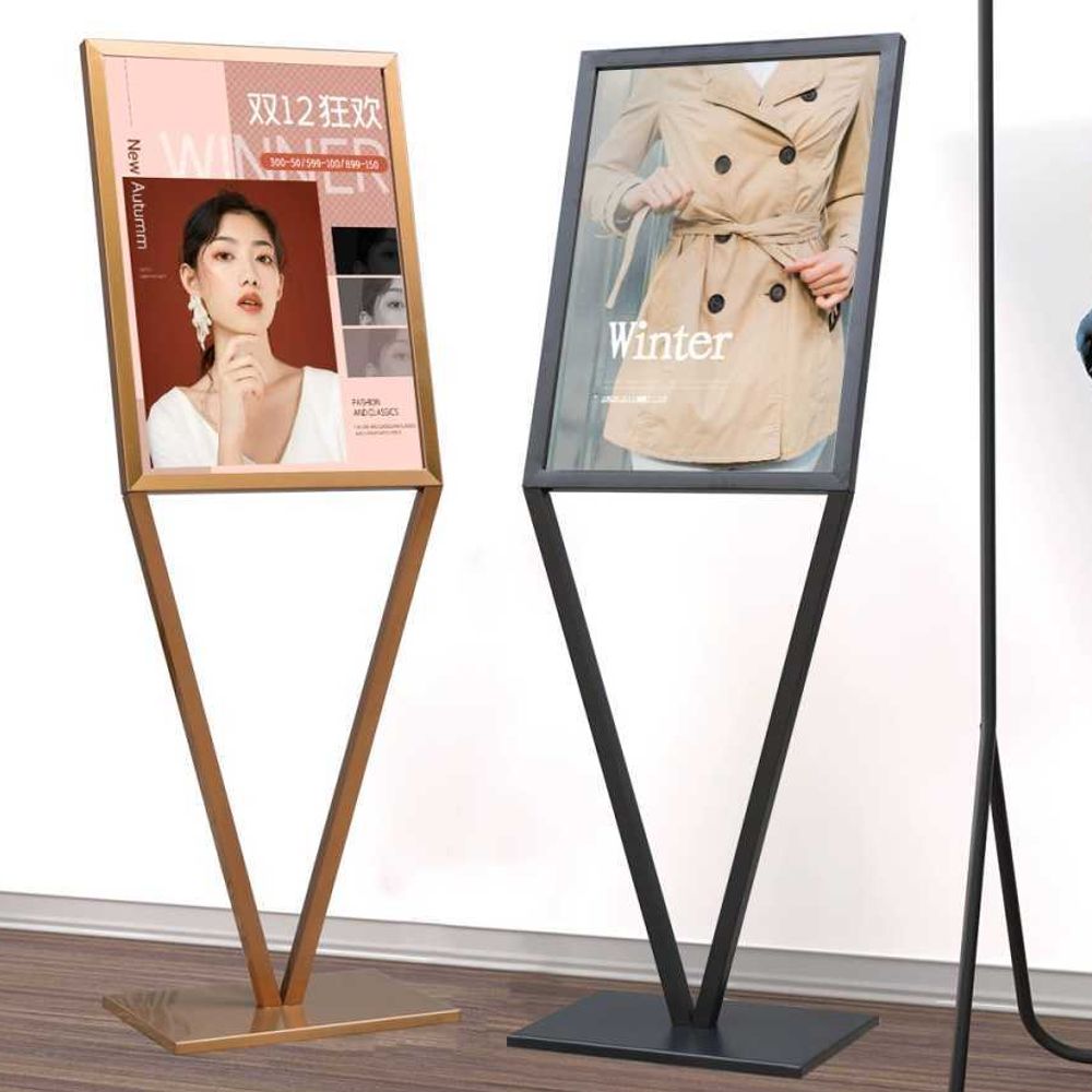 카페칠판안내판메뉴판홍보매장식당보드판스탠드메뉴철제가격표 블랙 스탠드 45x60 - 상품 이미지