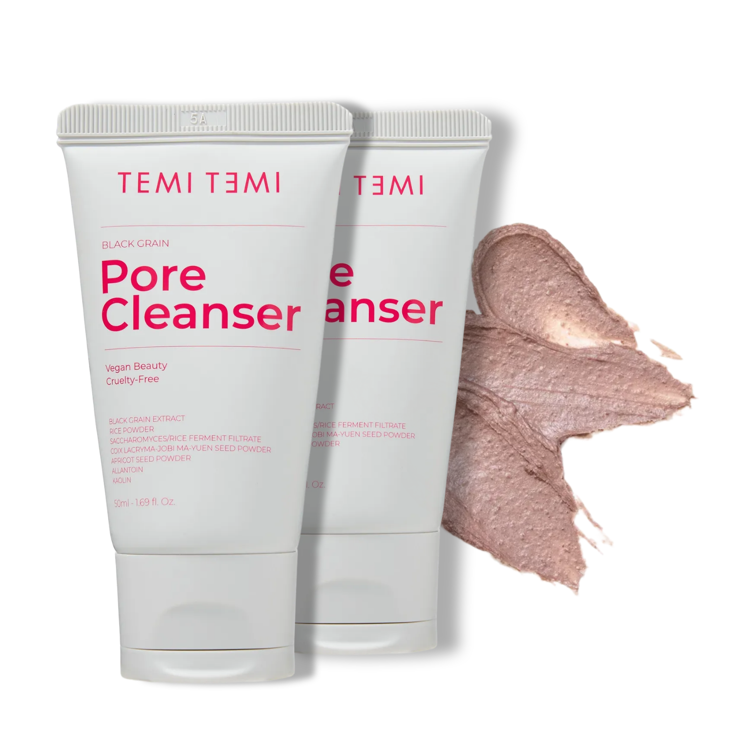 테미테미 블랙그레인 모공 선크림 메이크업 올인원 저자극 클렌저 50ml x 2개 이미지 2