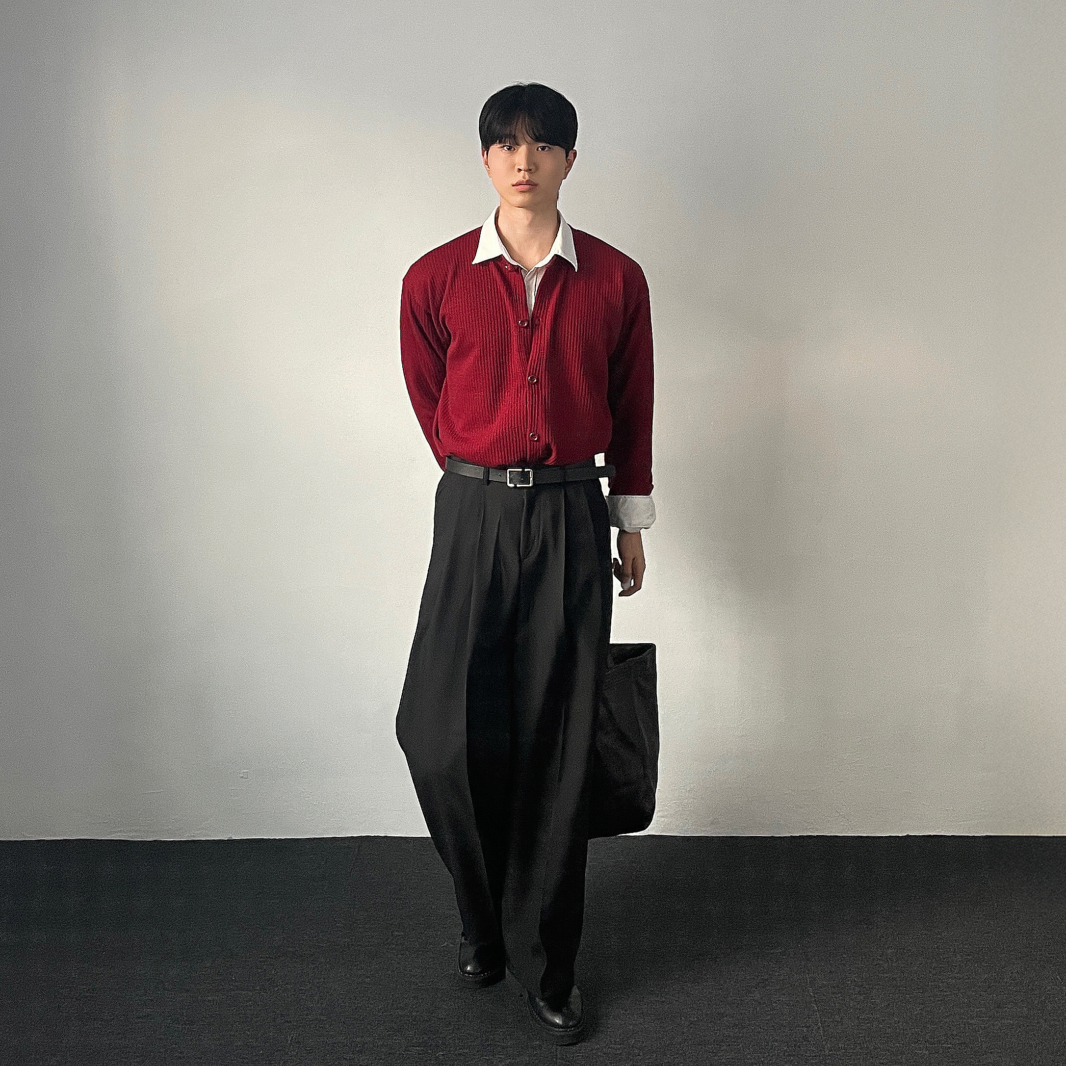 남자밴딩슬랙스 남자와이드슬랙스 - 상세 이미지 5
