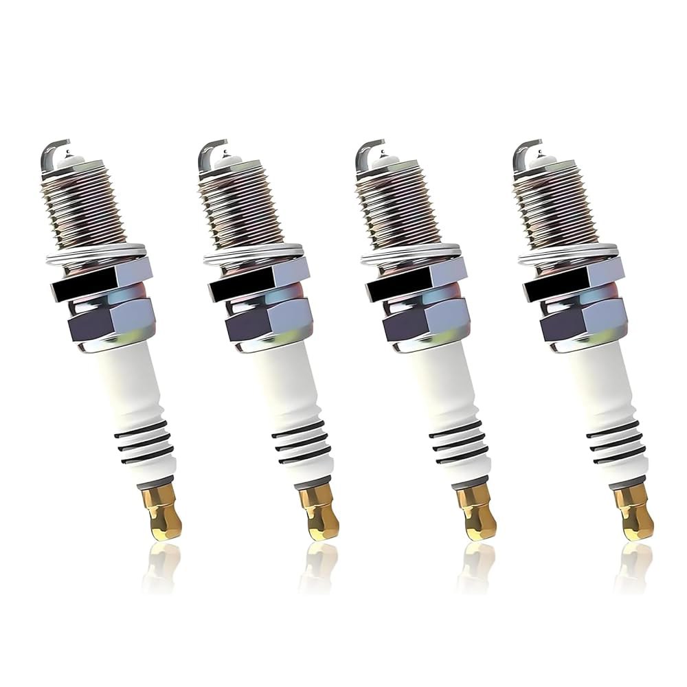 Zosgrow 4 PCS 이리듐 스파크 플러그, 고성능 점화 시스템 교체 OEM #5464 BKR5EIX11, 현대, 기아, 닛산, 미쓰비시, 마즈다, 스바루, 스즈키, 쉐보레(실 - 상품 이미지