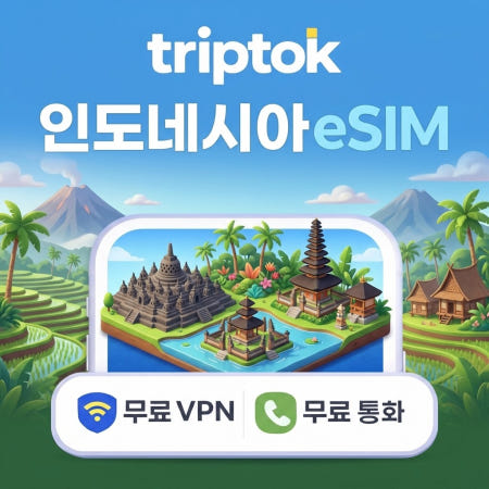 인도네시아 eSIM e심 5G Telkomsel XL 무제한 데이터 전화,VPN 무료 발리