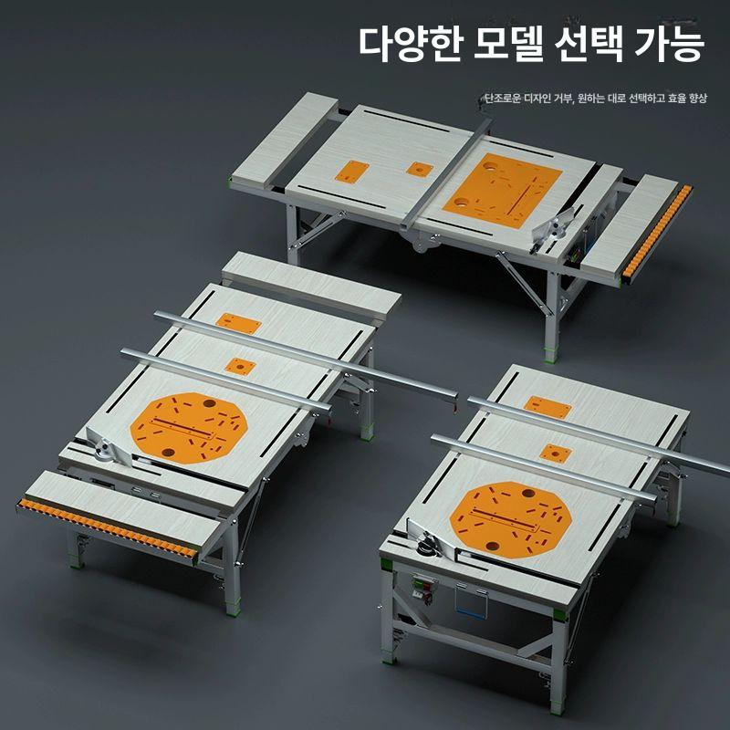 목공 테이블쏘 조기대 작업대 톱 톱다이 접이식 목재 집진 프레임 테이블 가이드 자동 원형 - 상세 이미지 2