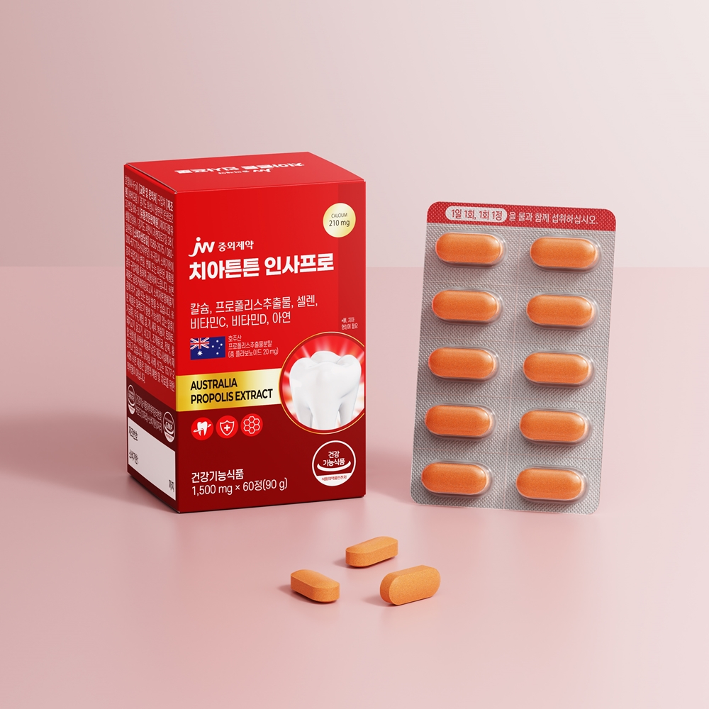 [6개월] JW중외제약 치아튼튼 인사프로 1500mg 60정, 3개 - 상세 이미지 4