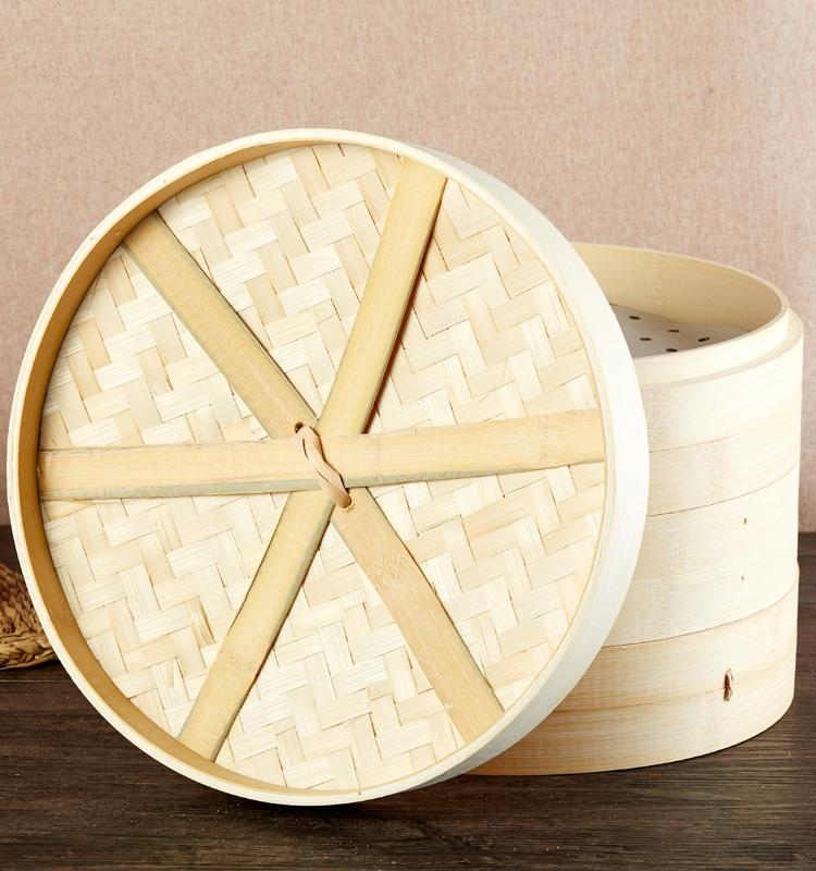 편백나무 찜판 바구니 히노끼 편백 찜통 해산물 대나무 18cm 2단1뚜껑 - 상세 이미지 4