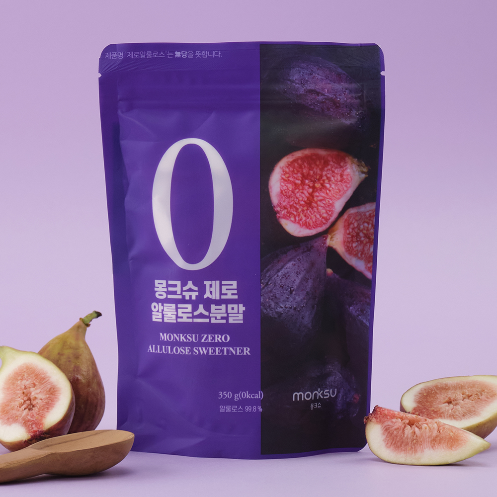 몽크슈 가루 알룰로스 설탕대용 대체재 천연 감미료 스테비아 나한과 분말 350g 이미지 1