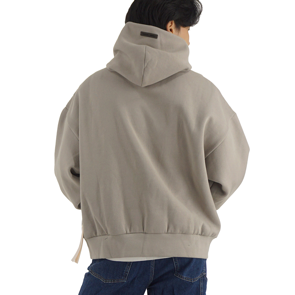 25FW 피어오브갓 에센셜 기모 후드 티셔츠 클래식 스모크그레이 192HO256862F - 상세 이미지 4