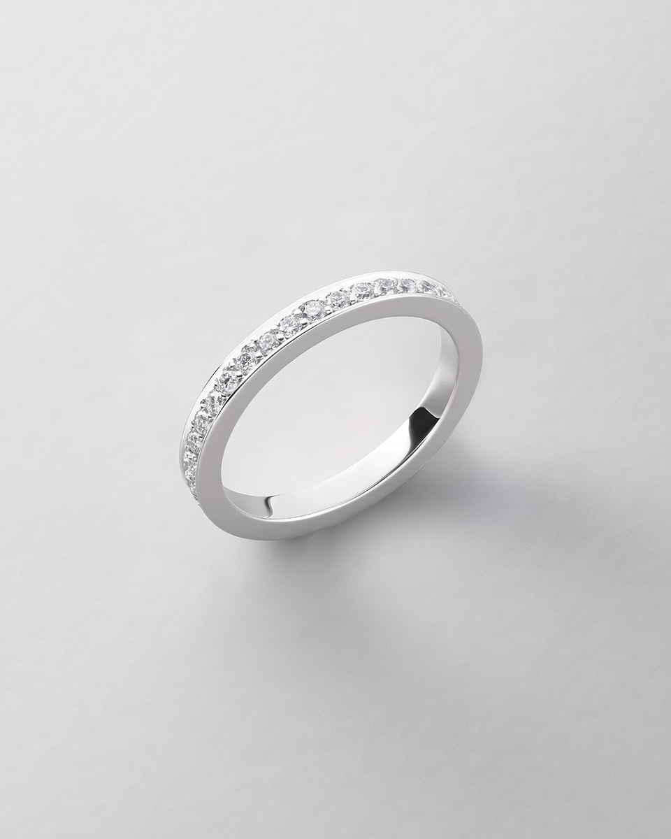 [파플] 2.0mm 브라이트컷 랩다이아몬드 이터니티 반지 14K 18K - 상세 이미지 3
