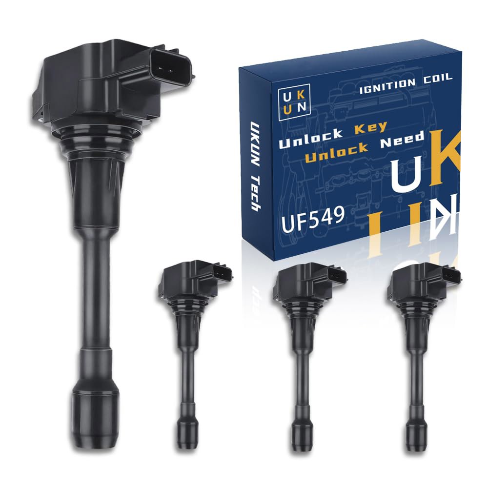 닛산 ALTIMA 370Z 큐브 JUCK용 OEM 4 PCS UF549 점화 코일 팩, 인피니티 FX 37 50 G M Q60 Q70 QX50 QX70 교체를 위한 패스파인더 로그 - 상품 이미지