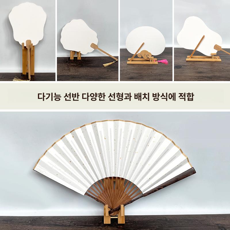 진열대 프레임 디피 걸이 웨딩 신부 내추럴우드 거치대 접이식 내추럴우드 일상용 팬 - 상세 이미지 4