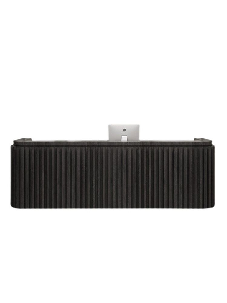 매장 안내데스크 프론트 데스크 카페 카운터 의류매장 월넛 100x60x100cm - 상세 이미지 5
