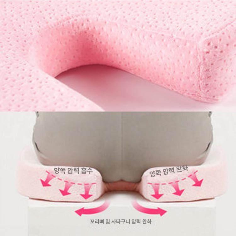골반 경사 차량용 엉덩이 구멍뚫린 꼬리뼈 체중분산 메쉬 사계절 울트라 소프트 블랙 표준 스타일 - 상세 이미지 4